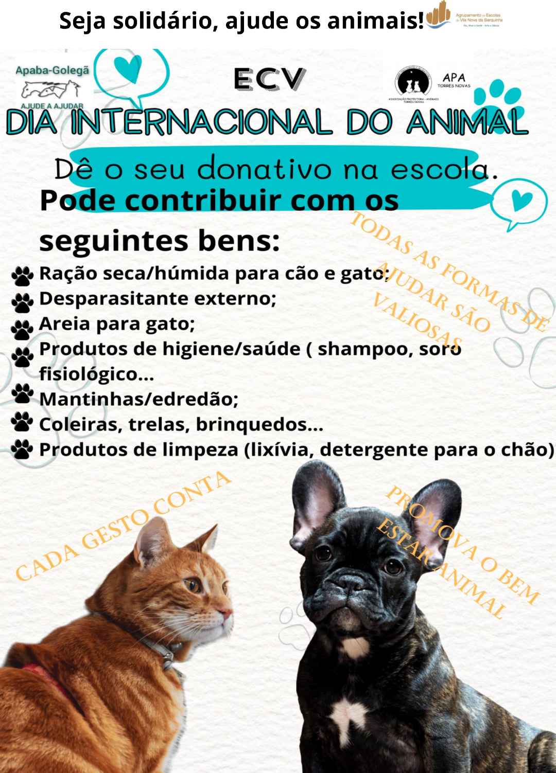 Ajude os animais A4 1 of 1